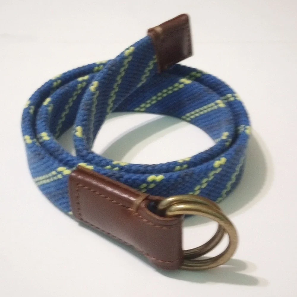 J Crew- Crewcuts D-Ring Woven & Leather Belt- Boys